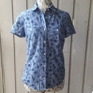 Adam Levine chambray shirt